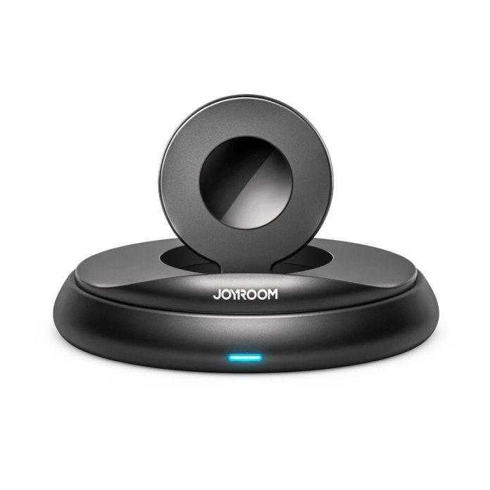 Składana ładowarka indukcyjna Joyroom JR-W12&nbsp;do smartwatchów na białym tle